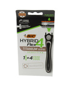 BIC Hybrid 4 Flex Disposable Razor, 1 Handle + 4 Cartridges - £8.76 GBP