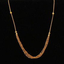22k Hallmark Gold 22cm Rope Necklaces Daughter In Law Gift Vintage Style Jewelry - £1,478.00 GBP