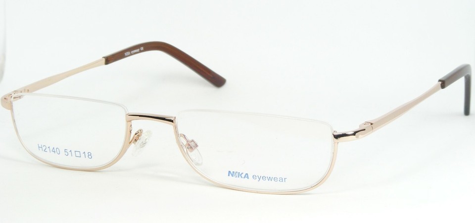 NIKA eyewear H2140 110404 GOLD ROSE EYEGLASSES GLASSES METAL FRAME 51-16... - $29.70