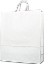 Kraft Paper Shoppers Queen 16 x 6 x 19.25" 200 Count (White) - $159.58
