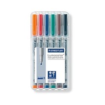Staedtler 312 WP6 Lumocolor Universal Non Permanent Broad Pens - Assorte... - £23.98 GBP
