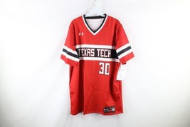 New Under Armour Mens L Sample Texas Tech University Baseball Jersey Red 2022 - £61.88 GBP