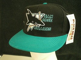 San Jose Sharks Vtg Nhl American Needle (Taiwan) Nwt Blockhead Snapback Wool Hat - £111.90 GBP