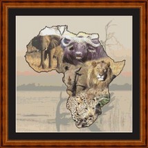 AFRICAN ANIMALS - pdf cross stitch chart. Original Artist Unknown - £9.44 GBP