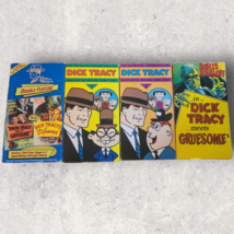 Vintage VHS Tape Dick Tracy Animated Lot of 4 Movies - £14.64 GBP