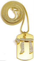 Chai Necklace and Dog Tag New Pendant 30 Inch Box Chain Hebrew Hand Of God - $20.48