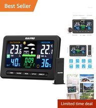 Wireless Weather Station with Color LCD Display &amp; Outdoor Sensor - Moder... - $57.37