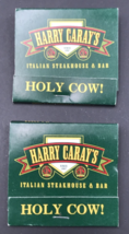 2 Harry Caray&#39;s Italian Restaurant Matchbook Chicago IL Full 30 Unstruck - £7.58 GBP
