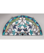 Stained Slag Glass Arch Hanging Panel Window Art Suncatcher - $163.01 CAD