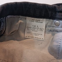 Riders Womens Size 14L Black Straight Leg High Rise Denim Jeans Measured 30x32.5 image 5