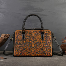 Genuine Leather Bag Niche High-End Women&#39;s Handbag Genuine Leather Women... - £80.12 GBP
