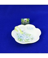 Trinket Candy Nut Dish Hand Painted Loop Handle Artisan Initialed - €30,93 EUR