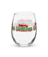 Stemless wine glass Merry Christmas - $19.27