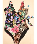 Johnny Was Swimsuit Sz-1X Multi Floral and Animal Print Pattern - $109.98