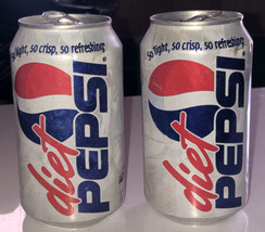 Diet Pepsi Year 2000 Set Of 2 Soda Cans - $5.78
