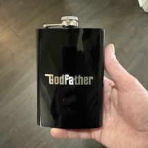 8oz Godfather BLACK Flask - $21.55