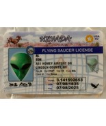 Alien AL Eon MAGNET Nevada Flying Saucer License UFO Roswell Area 51 Las... - £7.88 GBP