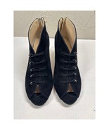 Adrienne Vittadini Peep Toe Bootie Suede Pencil Heel Womens Size 9 NWOT - $39.95