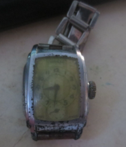 Vintage Antique Westclox  Men's Watch Art Deco For Parts Or Repair - $13.99