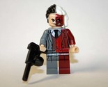 Two-Face Red and Grey Harvey Dent Batman movie two face Custom Minifigure - $4.30