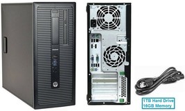 HP Desktop Business PC Computer Intel 3.70GHz 16GB RAM 1TB HDD Windows 10 Pro - £110.08 GBP