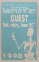 GOVERNMENT MULE + - ORIGINAL 1998 GATHERING OF THE VIBES CLOTH BACKSTAGE... - $10.00