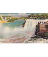 American Falls from Goat Island Niagara Falls New York NY Postcard C48 - $2.99