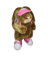 Vintage Plush Creations Bunny Rabbit Flower Ear Visor Backpack Pink Shoe... - £14.45 GBP