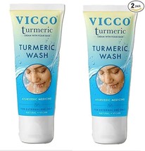 Vicco Turmeric With Foam Base Facewash (Pack of 2), 70gm - $15.83
