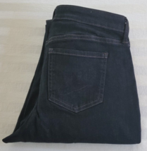 NWT NYDJ Black Cropped Denim Jeans Pants Size 4 Lift &amp; Tuck - £19.70 GBP