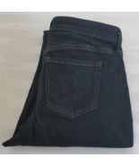 NWT NYDJ Black Cropped Denim Jeans Pants Size 4 Lift &amp; Tuck - £19.43 GBP