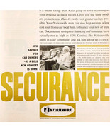 1960 Nationwide Securance Insurance Advertisement Automobilia Vintage DW... - $29.99
