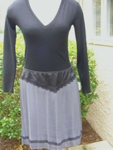 Marc Jacobs Collection Skirt Pleated Silk Gray Drop Waist 6 $825 - £69.31 GBP