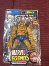 Marvel Legends Toy Biz Series 2 The Thing Sealed Figure 6&#39; New 2002 W/ Comic Pics - £18.67 GBP