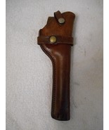 VINTAGE BRAUER BROS LEATHER HOLSTER With Patent # St. Louis, MO. - £68.02 GBP