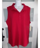 St. Johns Bay Red Polo Sleeveless Shirt Size 2X Women&#39;s NEW - $28.05 CAD