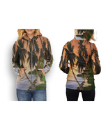 Beach Paradise Zipped Hoodie for Women - $34.87 - $41.97