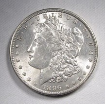 1896 Silver Morgan Dollar CH AU Coin AN794 - £38.65 GBP