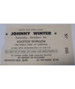 Johnny Winter Ticket Stub Collection Edgar Winter&#39;s White Trash Cazenova... - $29.77