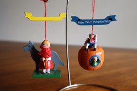 Little Red Riding Hood Peter Peter Pumpkin Eater Nursery Rhyme Wood Ornament - $24.99