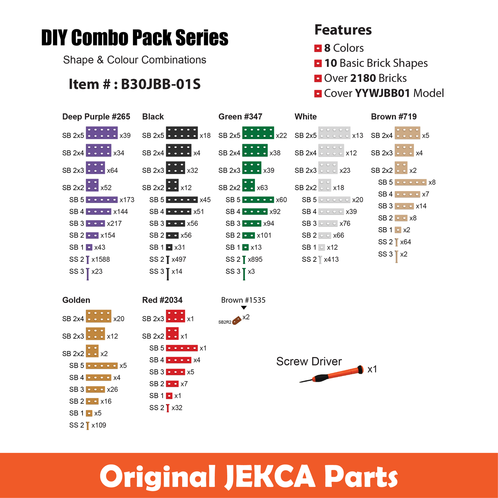 Joker Bearbrick Brick Sculpture (JEKCA Lego Bricks) DIY Kit Item image 6