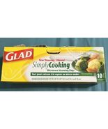 Glad Simply Cooking Microwave Steaming Bags Pack 3-4 Servings 4 Bags Ope... - €8,56 EUR