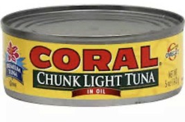 Coral Chunk Light Tuna In Oil 5 Oz. (Pack Of 8) - $79.19