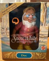 Vintage 1992 Disney&#39;s Snow White &amp; Seven Dwarfs &quot;DOC&quot; Doll Figure, Mattel NRFB - £10.02 GBP