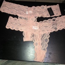 Lot Of 2 NWT Frederick’s Of Hollywood Flora Plus SZ 1X Lace Thong Panties - £8.41 GBP