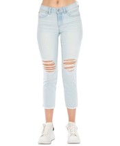 MSRP $49 Rewash Juniors&#39; Distressed Cropped Skinny Jeans Blue Size 5 - £10.38 GBP