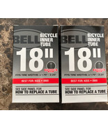 2- BELL 18&quot; UNIVERSAL BICYCLE BIKE INNER TUBE Standard Schrader Valve 1.... - £12.50 GBP