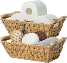 Granny Says Wicker Basket With Handles, Trapezoid Decorative Baskets, Pack - $32.97