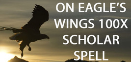 100X 7 SCHOLARS ON EAGLE'S WINGS MANY ASCENDED GIFTS WORK MAGICK RING PENDANT image 2