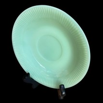 JADEITE Fire King Saucer Jane Ray Oven Ware Green Tea Coffee Replacement 5.75 In - £7.90 GBP